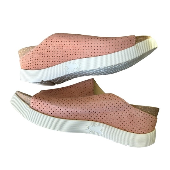 Fly London - NWOB Whin 176 Fly Slide Wedge Sandal in Rose Sz 40 - Picture 7 of 10